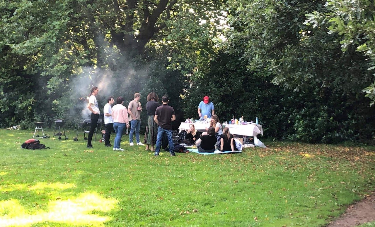 Summer barbecue in Sefton Park, Liverpool