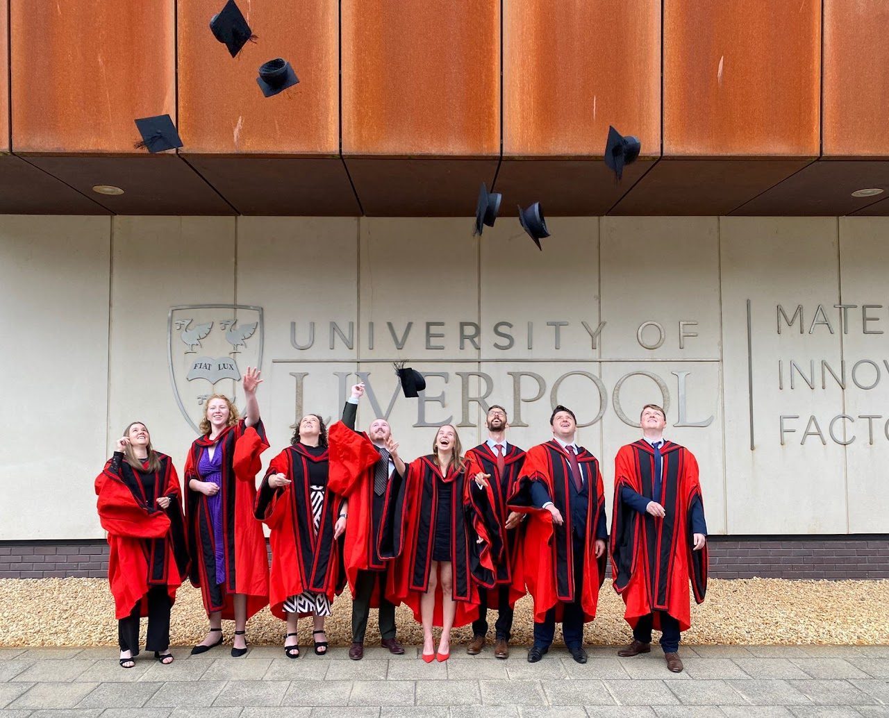 Rosseinsky group PhD graduation, University of Liverpool